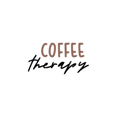 Kahve fincanı tipografisinden alıntı yap. Kaligrafi stili alıntısı. Grafik tasarım yaşam tarzı harfleri, kahve molası.