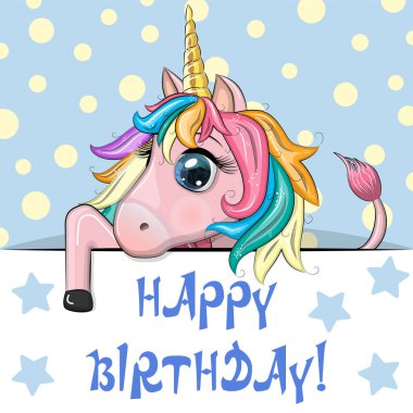 Hayvanlı doğum günü kartların kutlu olsun. Güzel gözleri olan sevimli bir kahraman, anlamlı.