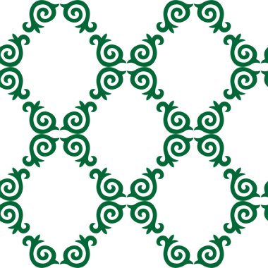 Çiçek desenli lalelerle süslenmiş Tatar Yerlisi. Tatar halkının kültürü, yeşil ve kırmızı sembolleri.