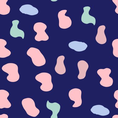 Havalı Lava Lambası Kusursuz Desen. 1970 'lerde Tekstil, Paket Kağıdı, Sosyal Medya Yazdırma için Psikedelik Sıvı Akımı Vektör Arkaplanı Bırakıyor