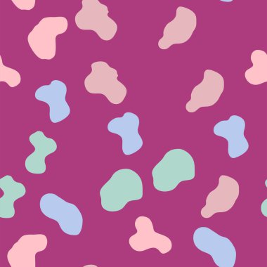 Havalı Lava Lambası Kusursuz Desen. 1970 'lerde Tekstil, Paket Kağıdı, Sosyal Medya Yazdırma için Psikedelik Sıvı Akımı Vektör Arkaplanı Bırakıyor