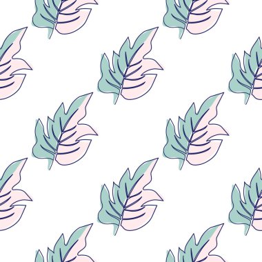 Çiçekler modern basitlik vektör illüstrasyonu. Tek çizgi kusursuz modern desen.