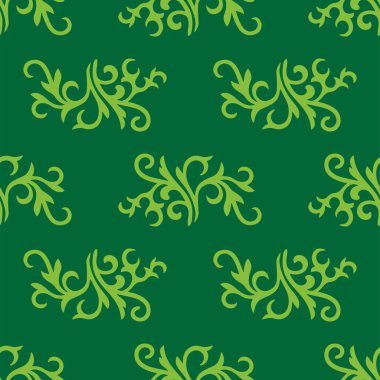 İslami lale, çiçek geometrisi. Tatar dikişsiz desen. Tatar halkının kültürü, yeşil ve kırmızı sembolleri.