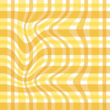 Gingham kusursuz desen. Bozuk bir çekteki kusursuz desen. Kiraz rengi, mavi, sarı, yeşil ve beyaz. Doğal kumaş ve tekstil örneklerinin dizaynı