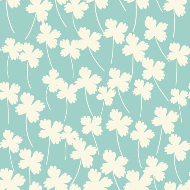 Renkli, siluet biçimli, çiçekli ve yapraklı. Soyut çiçek baharı, yaz pastel deseni