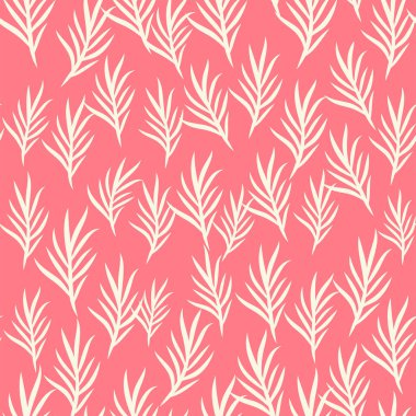 Renkli, siluet biçimli, çiçekli ve yapraklı. Soyut çiçek baharı, yaz pastel deseni