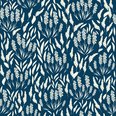 Renkli, siluet biçimli, çiçekli ve yapraklı. Soyut çiçek baharı, yaz pastel deseni