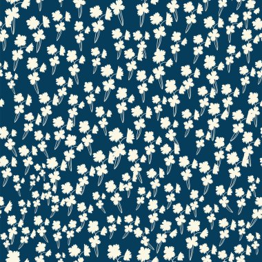 Renkli, siluet biçimli, çiçekli ve yapraklı. Soyut çiçek baharı, yaz pastel deseni