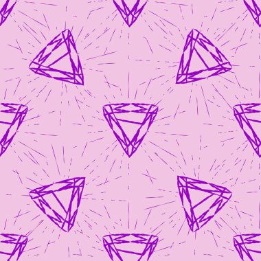 Takımyıldızları, güneşi, ayı, sihirli gözleri, bulutları ve yıldızları olan kusursuz bir şablon. Tasarım için gizemli arkaplan