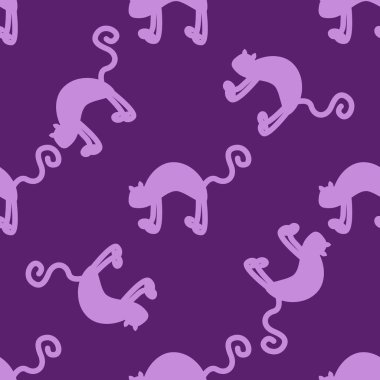 Siluetler sihirli semboller, yılan, göz, tarot kartları, el, kafatası, iksir, ay, kelebek, mantar, yıldız gibi sihirli elementler ile, pürüzsüz desen. Cadılık tema simgeleri ve elementleri.