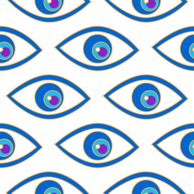 Siluetler sihirli semboller, yılan, göz, tarot kartları, el, kafatası, iksir, ay, kelebek, mantar, yıldız gibi sihirli elementler ile, pürüzsüz desen. Cadılık tema simgeleri ve elementleri.