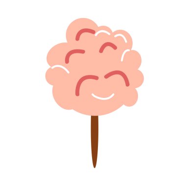 Sirk şapkası. Kutlama çadırının ek elementleri, pamuk şeker, sihirli değnek ve şapkada tavşan, balonlar, ayağa kalk.