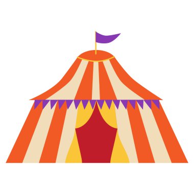 Sirk şapkası. Kutlama çadırının ek elementleri, pamuk şeker, sihirli değnek ve şapkada tavşan, balonlar, ayağa kalk.