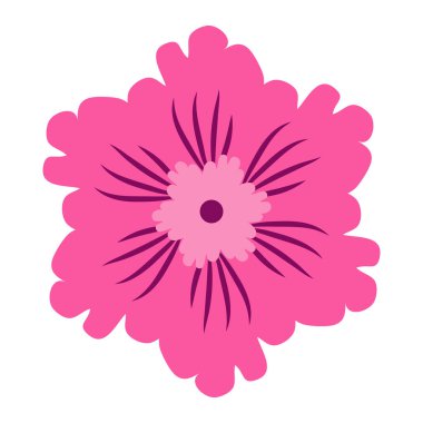 Vahşi ve bahçe çiçekleri, yapraklar. Modern vektör botanik çizimler, el çizimi çiçek tasarımı elementleri.