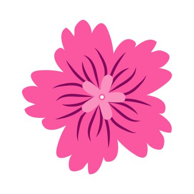 Vahşi ve bahçe çiçekleri, yapraklar. Modern vektör botanik çizimler, el çizimi çiçek tasarımı elementleri.