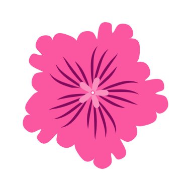 Vahşi ve bahçe çiçekleri, yapraklar. Modern vektör botanik çizimler, el çizimi çiçek tasarımı elementleri.