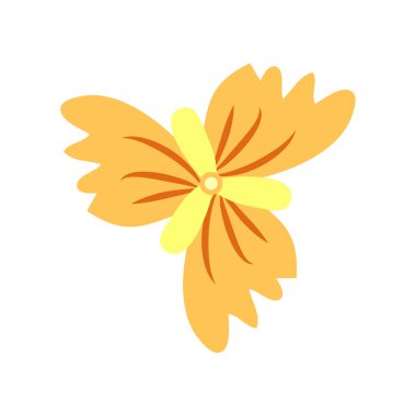 Vahşi ve bahçe çiçekleri, yapraklar. Modern vektör botanik çizimler, el çizimi çiçek tasarımı elementleri.