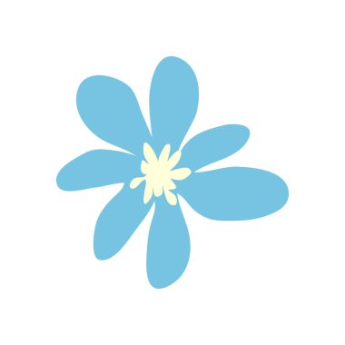 Vahşi ve bahçe çiçekleri, yapraklar. Modern vektör botanik çizimler, el çizimi çiçek tasarımı elementleri.