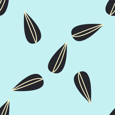 Ayçiçeği siyah çekirdekli kusursuz desen.