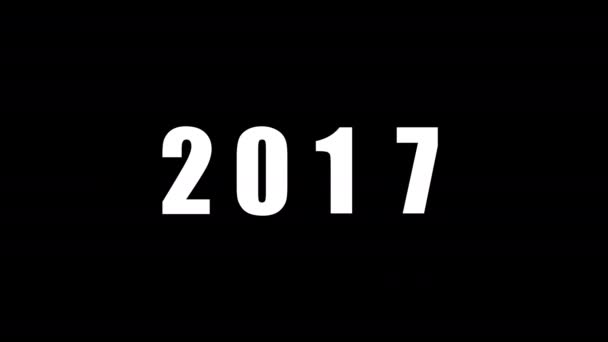 Contador Analógico Contando Desde 2015 Hasta 2022 Feliz Año Nuevo — Vídeos de Stock