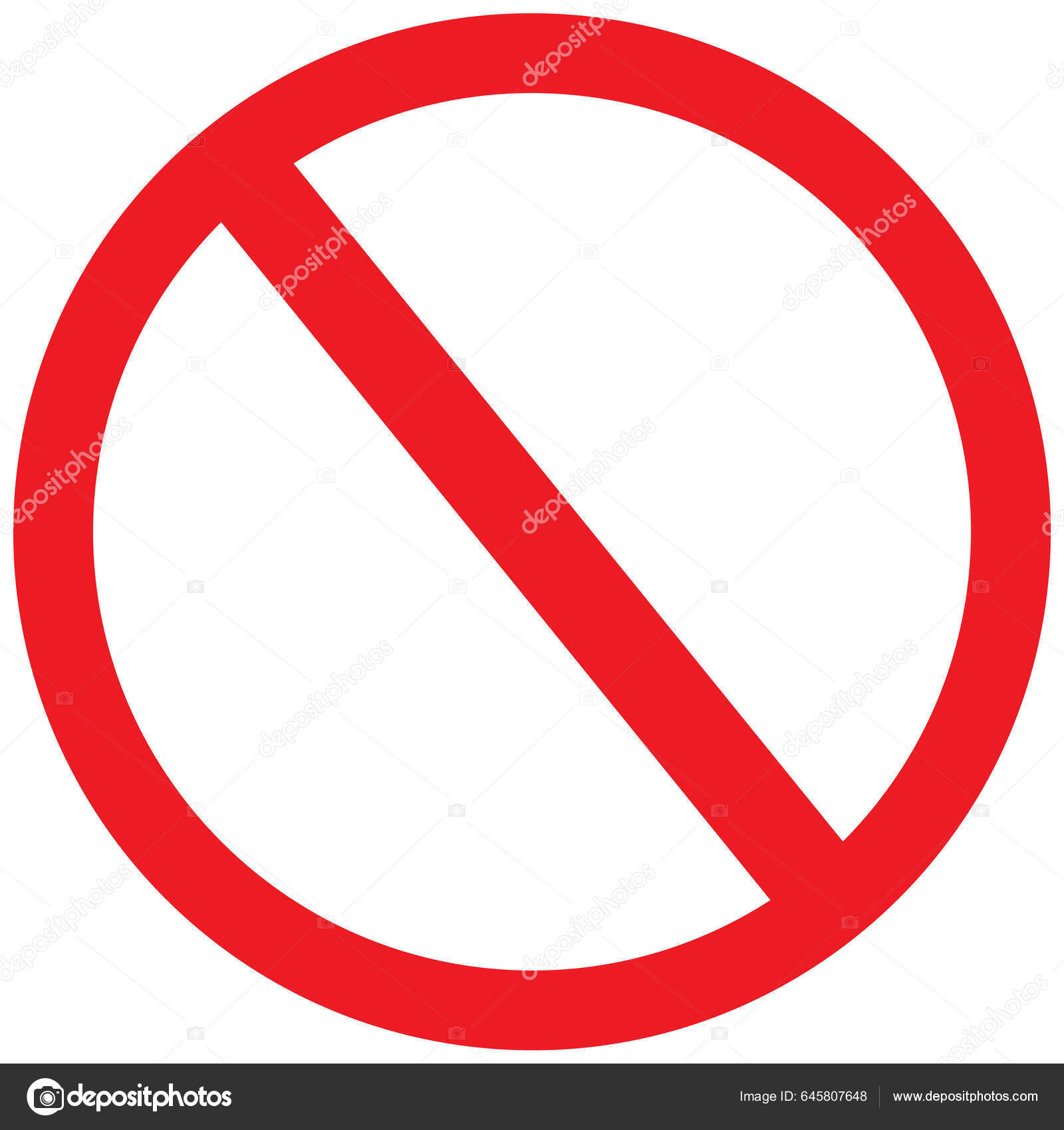 Zugang Verweigert Verboten Verboten Stop Oder Kein Zeichen Vektor Symbol Stock Vector by