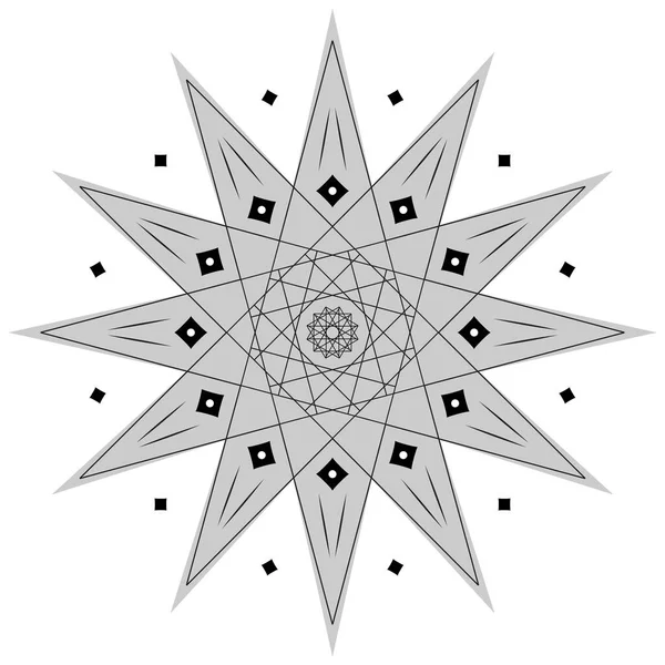 Geometrische Dreiecksformen Flacher Stil Graues Farbmusterobjekt Schönes Ornamentvektordesign Grafik Isoliert — Stockvektor