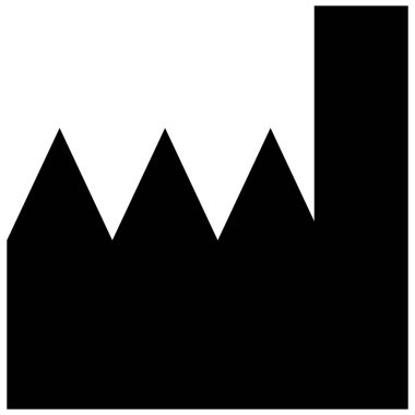 Basit bir fabrika binasının siyah beyaz çizimi. Sanayi veya imalat için ideal 