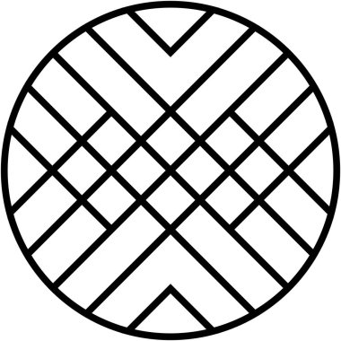 Geometrik uyum çemberde çizgilerin ve şekillerin büyüleyici dansı büyüleyici bir görsel deneyim yaratıyor. İzole edilmiş arkaplan ile çarpıcı simetrik sanat.