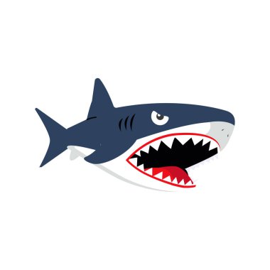 Sevimli küçük köpek balığı mutsuz.