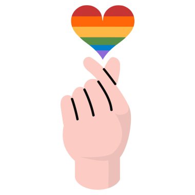 El yapımı mini kalp aşk işareti lgbt