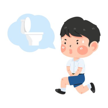 Çocuk tuvalete gitmek istiyor.