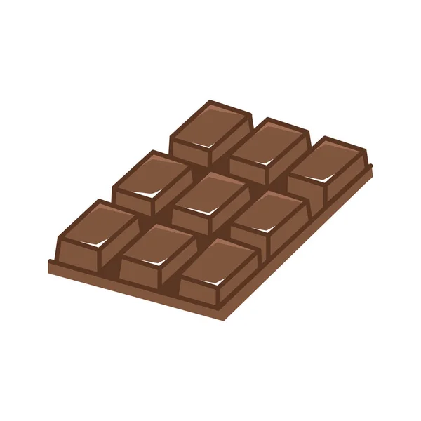 Chocolade Bar Doodle Cartoon Vector — Stockvector