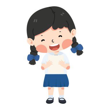 Kağıt çarşaf tutan mutlu kız öğrenci