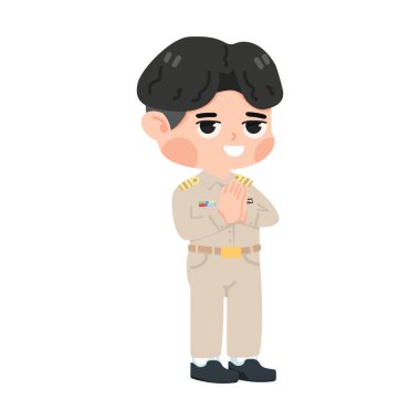 Çizgi filmdeki Taylandlı öğretmen.