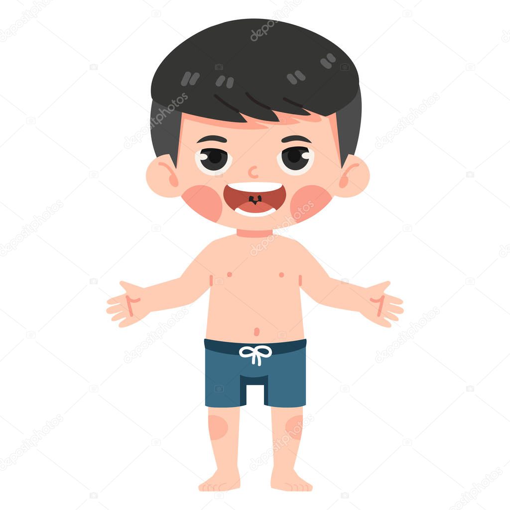 Lindo Chico Humano Cuerpo Dibujos Animados Vector de stock por  ©focus_bell@hotmail.co.th 691094876, image size:1024x1024