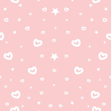 Kalp ve yıldız kusursuz desen çizer