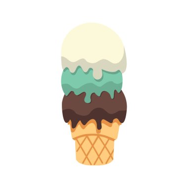 Dondurma leziz dondurma külahı çizgi filmi.