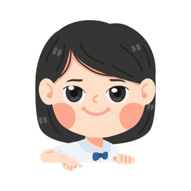 Öğrenci kız parmağını eğiyor.