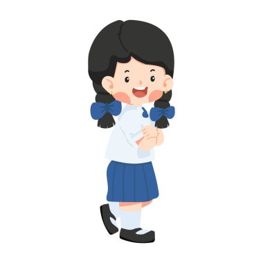 Şirin kız silah ile ayakta geçti