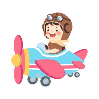 Uçaktaki çocuk pilot.