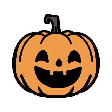 Düz dizayn Cadılar Bayramı kabağı