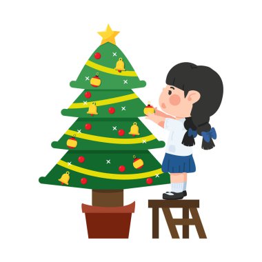 Noel ağacı süsleme kız