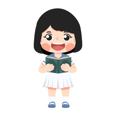 kitap okuma çocuk kız 