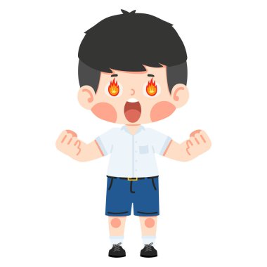 Kızgın Kızgın Gözlü Çocuk