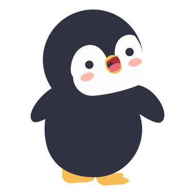 Penguen döndü ve baktı.