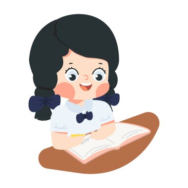 Bir Kitapçı Çocuğa Yazan Mutlu Bir Kızın İllüzyonu