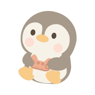 Çizgi film Pengueni ve Oyun Denetleyici hayvanı