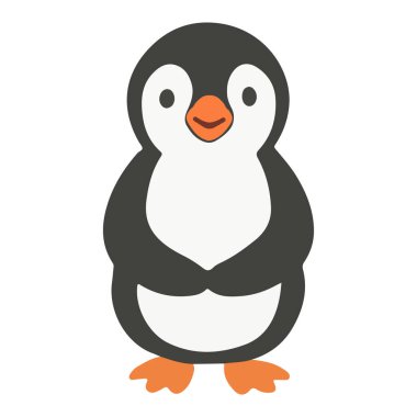  Oyuncu Penguen Vektör Çizimi düzlüğü