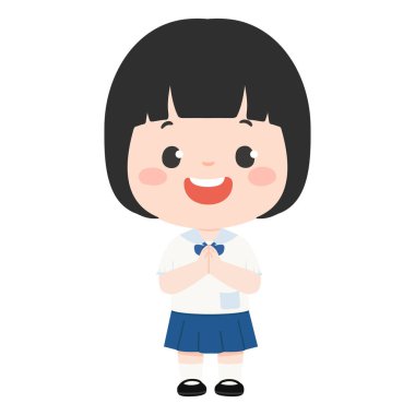 Wai ile Öğrenci Tanıtımının Çocuk Kız Ressamı