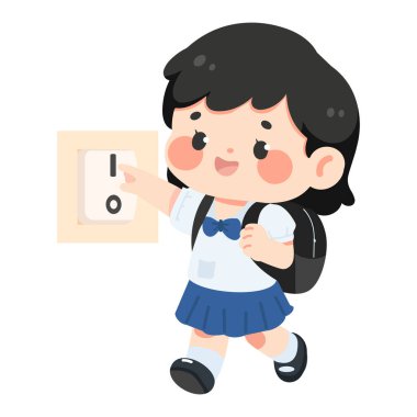 Okul Kızının Işık Tasarruf Gücü Kesme Çizelgesi 